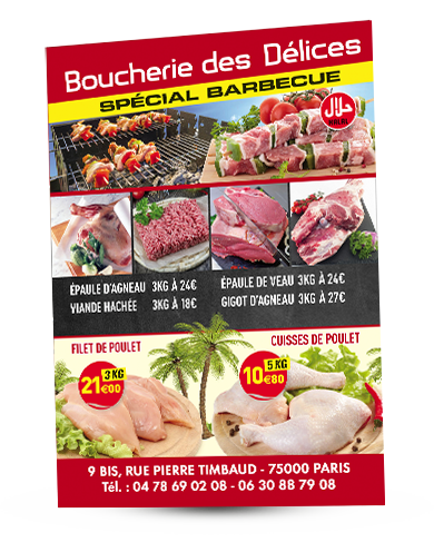 Affiche boucherie