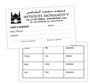 Carte adhérent