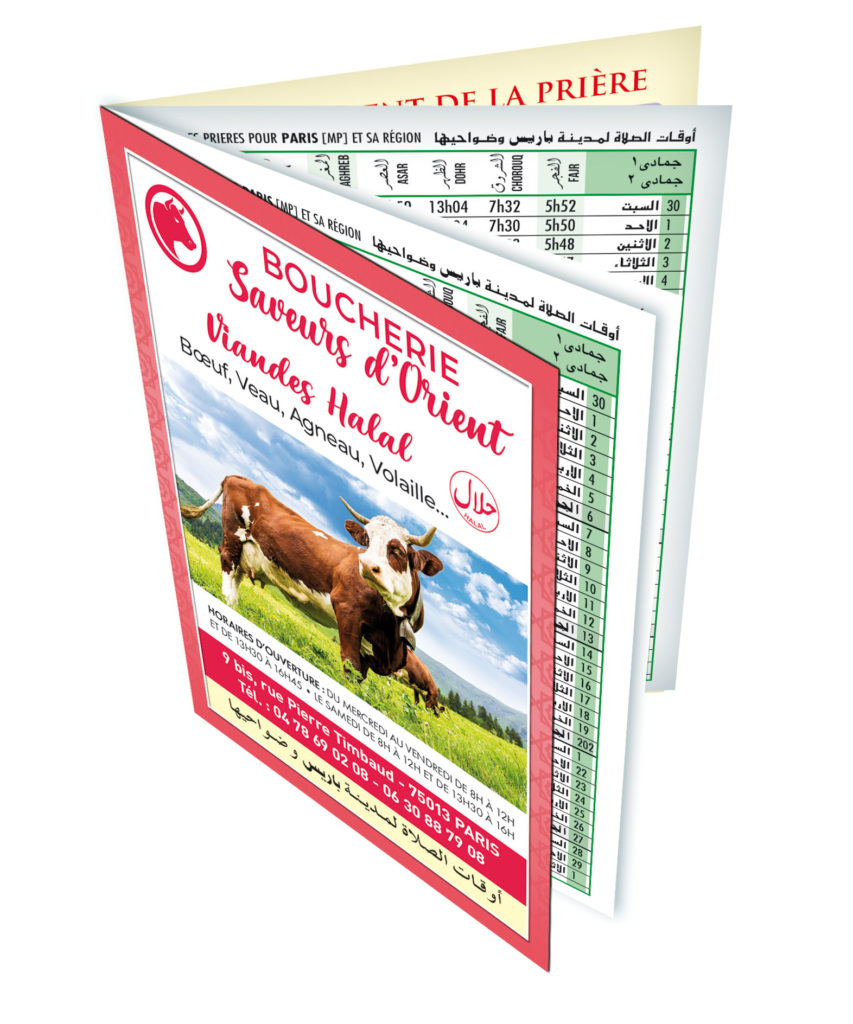 Calendrier de poche